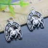 Ganze 30 Stück Pferd Hufeisen Legierung Charms Anhänger Retro Schmuck machen DIY Schlüsselanhänger alte Silber Anhänger für Armband Earrin200I