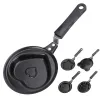 Mini 12cm Breakfast Egg Frying Pot Egg Mold Pan Flip Omelette Mold Non-Stick Frying Pan Pancake Maker Kitchen Tools