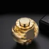 EDC Pure Brass Fidget Spinner Toy | Gear Gyro Metal Stress Hand Spinner Toy | Adult Anxiety Stress Relief Toy Christmas Gift 240228