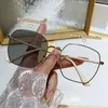 선글라스 2024 큰 정사각형 금속 프레임 포 크롬 안경 방지 조명 색상 변화 여성 남성 눈 보호 안경