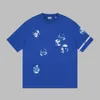 Plus-T-Shirts für Herren, Polos, Sweatshirts, Frühling und Sommer 2024, neues hochwertiges Baumwolldruck-Kurzarm-T-Shirt mit Rundhalsausschnitt, Übergröße: XS-L, Farbe: Schwarz, Weiß, V554a