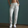 Alo -88 calças de ioga Faixa solta Fidência da moda feminina dança calças casuais calças de cintura alta