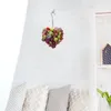 Decorative Flowers Flat Heart-Shaped Hanging Basket Plant Iron Succulent Planter Flower Stand Container