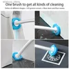 Cleaning Brushes Disposable Toilet Brush Without Dead Angle Cleaning Tools Household Long Handle Cleaner Brush Bathroom Accessories For ToiletL240304