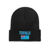 Berets Tuvalu Country Flag Top Print Männer Frauen Unisex Strickmütze Winter Herbst Beanie Cap Warme Motorhaube