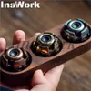 Beyblades Metal Fusion One Off LAUTIE NOIZ E-NANO Fingertip Gyro Brass/ Copper Adult Metal Decompression Boredom Toys EDC L240304