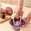 Fruktgrönsaksverktyg Manual Potato Masher Plastic Pressed Smasher Portable Kitchen Tool For Babies Food Gadgets AU24 Drop Deliver DHHMP