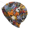 Baretten Klassieke Jigsaw Motorkap Homme Herfst Lente Dunne Skullies Mutsen Puzzel Caps Voor Mannen Vrouwen Nieuwigheid Hoeden