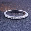Fashion Pure 925 Sterling Silver Ring Set Zircon Engagement Wedding Band Bride Jewelry Woman Gift For Valentines Day 240220
