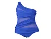 Sexy Women039s One Piece Monokini Bikini Pushup Swimsuit Bathing Bathingwwear OneShoulder Mesh Patchwork Swimwear6976282