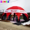 Grande tente araignée gonflable igloo de 12m, tentes de gazebos de chapiteau en tissu imprimé personnalisé pour salon commercial