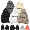 Essentialshoodie män mens designer hoodies hoodys kvinnor kläder pullover länge ärm o-hals bokstav tryckt överrock tröja streetwear hoodie för man xl