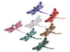Jewelry Brand Arrival Assorted Colors Large Crystal Dragonfly Insect Brooch Pins Fashion Dress Coat Accessories Jewelry9923406