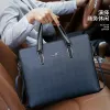 Väskor Business Men's Handbags Office Manlig Executive Portfölj Stort Luxury Tote Laptop Bag For Man 2023 Shoulder Messenger Designer