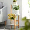 Autres bâtiments de jardin Étagères à fleurs multicouches simples Salon du sol au plafond Intérieur Nan Support de plante en bambou Support de pot de fleur de balcon créatif YQ240304