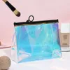 Koreansk version stor kapacitet PVC Illusion Portable Bag, Laser TPU Makeup Storage Zipper Bag 322180