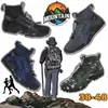 Sapatos esportivos venda quente homens trail run montanha respirável caminhadas trekking formadores arco apoio caminhada sapatos resistentes à água gai preto confortável