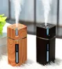 Portable Mini Humidifier Wood Grain 300ML Ultrasonic Car USB Aroma Air Diffuser Color LED Lamp Humidificador For Home Office 210722439836