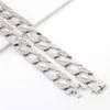 Provence mode-sieraden 20 inches cubaanse link chain moissanite diamant iced out cubaanse ketting voor hip hop rocker