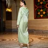 Etnische kleding Eid Mubarak Djellaba Moslimvrouwen Abaya met capuchon Marokkaanse avondfeestjurk Dubai Turkije Kaftan Islamitische Jalabiya Robe Gown