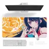 Kuddar xxl anime girl mus pad oshi no ko pc gamer skåp skrivbord matta tangentbord dator skrivbord speltillbehör 900x400 kawaii muspad