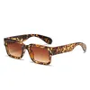 Óculos de sol quadros nova caixa de bloco de cor moda óculos de sol 2346 protetor solar personalidade rebites