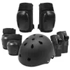 Profissional esportes rolo patinação equipamento de proteção joelho cotovelo suporte pulso guarda capacete conjunto skate protetor para crianças adulto 240227