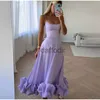 Basic Casual Dresses Casual Dresse Straps Prom Dress Ruffles Hem Sleeveless Long Dresses Elegant Party Gowns Aline Vestidos 230424 240304