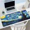 Almofadas noite estrelada van gogh mousepad casa novos mousepads tapetes de mesa teclado macio antiderrapante gamer borracha natural desktop mouse pad