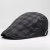 Sboy hoeden hoed mannen flat klimop pet lente zomer zon golf rijden katoen plaid baret ademende buitenaccessoire242t 242T