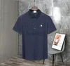 mode mäns t-shirts mens skjortor polos designer affärspolo blus fast färg kort ärm toppar smala andningsformell klänning manlig tees storlek m-3xl 240304