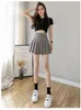 Skirts Sexy Women Pleated Skirt Summer High Waist Chic A Line Ladies Pink Mini Korean Zipper Preppy Style Girls Dance