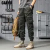 Pantalon pour hommes CAAYU Joggers Cargo Mens Casual Hip Hop Y2K Multi-Pocket Pantalon Pantalon de survêtement Streetwear Techwear Tactique Kaki