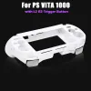 Fall Vit ersättande frostat handgrepp Joypad Stand Case med L2 R2 Trigger -knapp för PS Vita/PSV1000/PSV 1000 speltillbehör