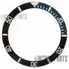 Kits de réparation de montres, 38mm 30.5mm, ton blanc, noir, insertion de lunette en céramique, adaptée pour 007 009