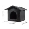 Mats Dog House Beds for Medium Dogs Washable Covered Dog Bed with Cushion Waterproof Pet House Sleeping Bed Outdoor