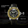 Relojes de pulsera MERKUR Relojes de buceo para hombre Reloj automático militar Reloj de pulsera mecánico deportivo C3 Luminoso 20 bar Zafiro impermeable 286t