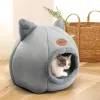 Mats 2021 Deep Sleep Comfort In Winter Cat Bed Little Mat Basket For Cat's House Products Pets Tent Cozy Cave Cat Beds Indoor For Dog