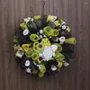 装飾的な花ガーデンビーフェスティバルリース手作りの日のグノームシェイプガーランドホームデコレーションプロップ