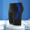 Pantalones cortos para hombres Moda Absorción de sudor Costuras estampadas Traje de baño masculino Cordón interior Bañadores de natación de alta elasticidad Traje de baño