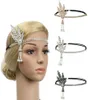 New Great Gatsby Headband Hat 1920039s Hair Cap Silver Ivory Daisy Vintage Flapper Great Gatsby Flapper Costume Dress Accessori6999908