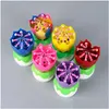 Candles Musical Birthday Cake Candle Lotus Flower Floral Rotating Sparkling Accessory Gift 1005 Drop Delivery Home Garden Dhpac