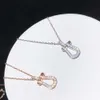 Ontwerper Freds sieraden Precision Edition Fei Jiaman diamanten hoefijzergesp ketting met v-vergulde en 18k rosé-vergulde lichte luxe en unieke pure