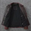 Vintage moto vestes hommes veste en cuir 100% véritable cuir de vachette manteau mâle Biker vêtements automne asiatique taille S-4XL M696 240228