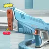Full Electric Automatic Water Gun Toys Bursts Childrens Highpressure Charging Energy Spray Kid Guns 240220