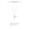 سلاسل Quke Crystal Zircon Necklace for Women 925 Sterling Silver Pendente Long Chain Wedding Jewels Luxury Fine Jewelry Christmas