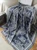 Dubbelsidig ull Cashmere Scarf Warm Shawn tillgänglig i luftkonditionerade rum året runt 140 cm stort sjal