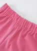 Fatos femininos camisas top cintura elástica shorts conjunto 2 peças feminino bordado outfits listrado terno de férias mulheres único breasted lapela