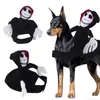 Trajes de gato Halloween segurando uma faca SetFunny Pet Roupas Cosplay Cães Traje Gatos Cross Dressing