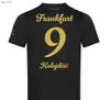 サッカージャージーエイントラックフランクフルトアニバーサリーキットDFBポカルファイナルキット2024 Rode Ache Football Shirt Uniform 125th Black Goldh2434